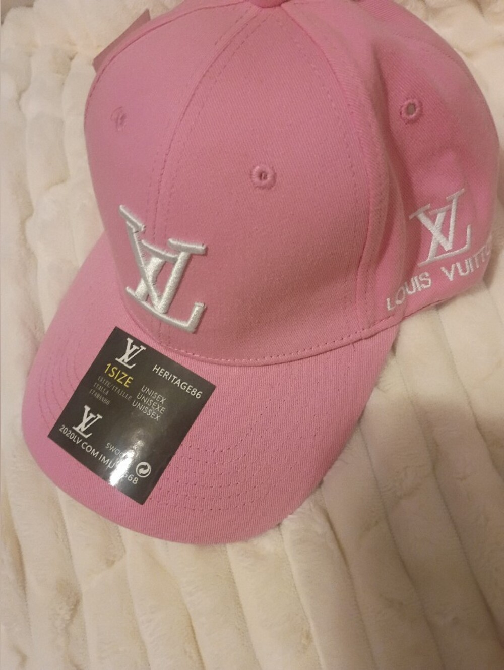 Pink Monogram Trucker Baseball Cap Hat